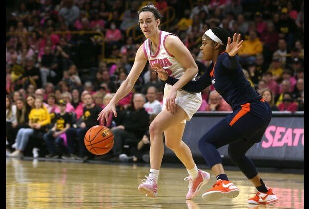 Caitlin Clark becomes major-college women's basketball scoring leader