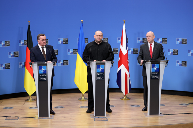 BELGIUM-BRUSSELS-UKRAINE DEFENCE CONTACT GROUP-MEETING