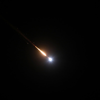 MIDEAST-HEBRON-MISSILE TRACES