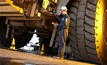  Maintenance work being carried out at a truck at the Bengalla mine in NSW.