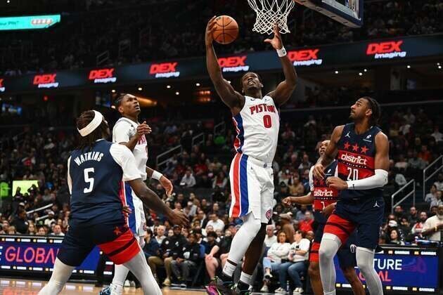 Jalen Duren exits early as Pistons dominate Wizards again