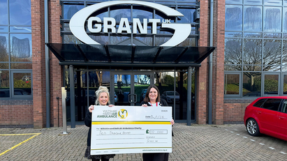 Grant UK supports Wiltshire and Bath Air Ambulance with £10,000 donation
