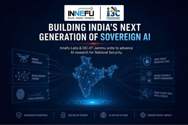 Innefu Labs Pushes the Frontier of Sovereign AI for National Security with I3C-IIT Jammu Research Alliance