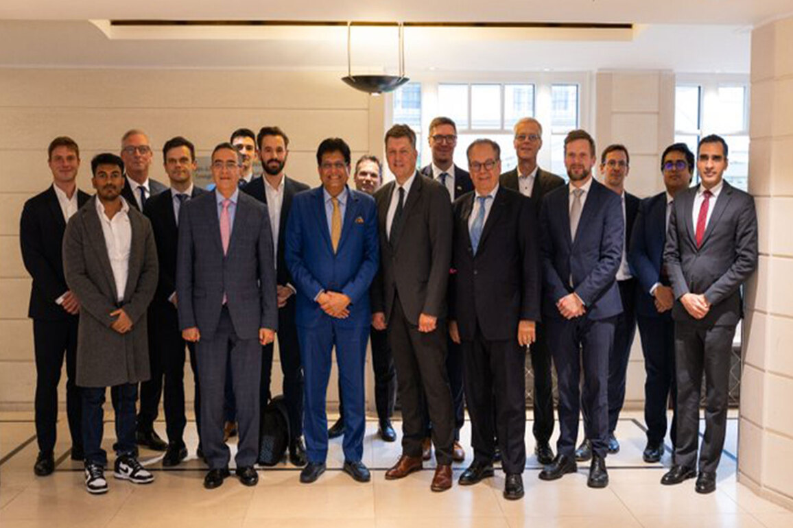 Piyush Goyal meets with German business leaders to discuss industrial collaboration, strengthening bilateral trade