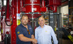  Royal Eijkelkamp CEO Huug Eijkelkamp (left) first started working with Vittorio Fracca, Fraste’s general manager, 15 years ago when the two companies began to develop sonic drilling rigs together