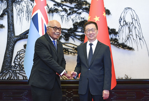 CHINA-BEIJING-HAN ZHENG-FIJI-SPEAKER OF PARLIAMENT-MEETING (CN)