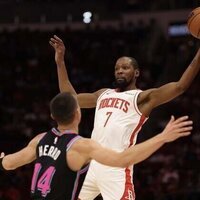 Amen Thompson's tip-in at buzzer lifts Rockets over Heat