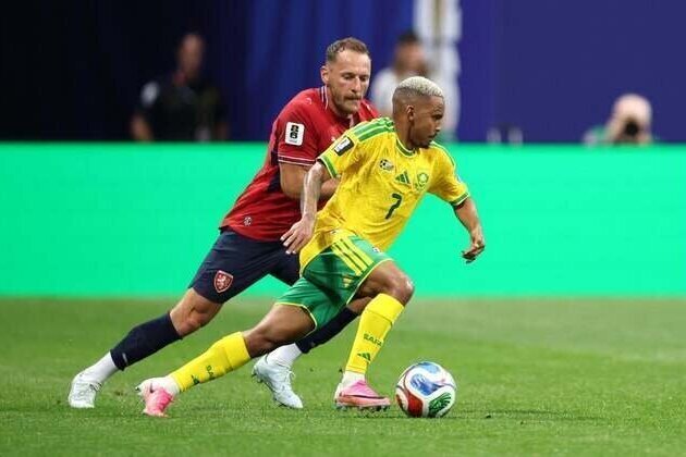 South Africa rallies to tie Czech Republic on Teboho Mokoena goal
