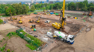 Roger Bullivant Limited delivering the specialist piling solutions for Wavensmere Homes’ Canalside development in Wolverhampton