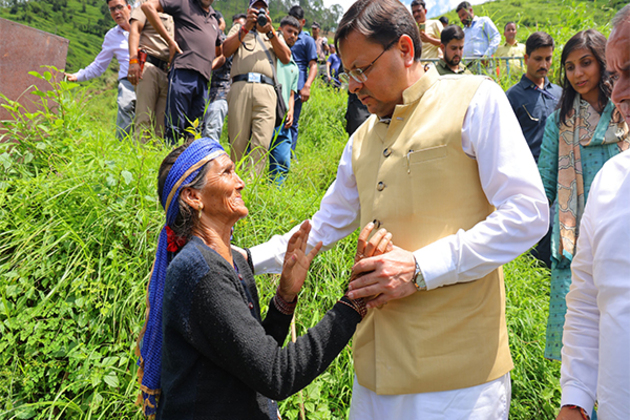 Uttarakhand: CM inspects disaster-affected areas in Pauri Garhwal district