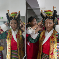 (InXizang)CHINA-XIZANG-LHASA-TIBETAN OPERA-TEACHING (CN)