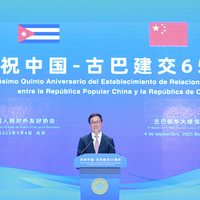 CHINA-BEIJING-HAN ZHENG-CUBAN PRESIDENT-DIPLOMATIC RELATIONS-65TH ANNIVERSARY (CN)