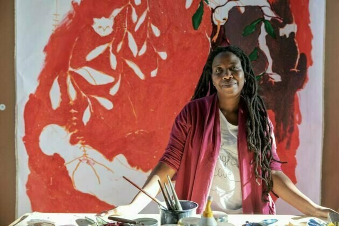 Zimbabwean artist Portia Zvavahera turns her prayers into paintings