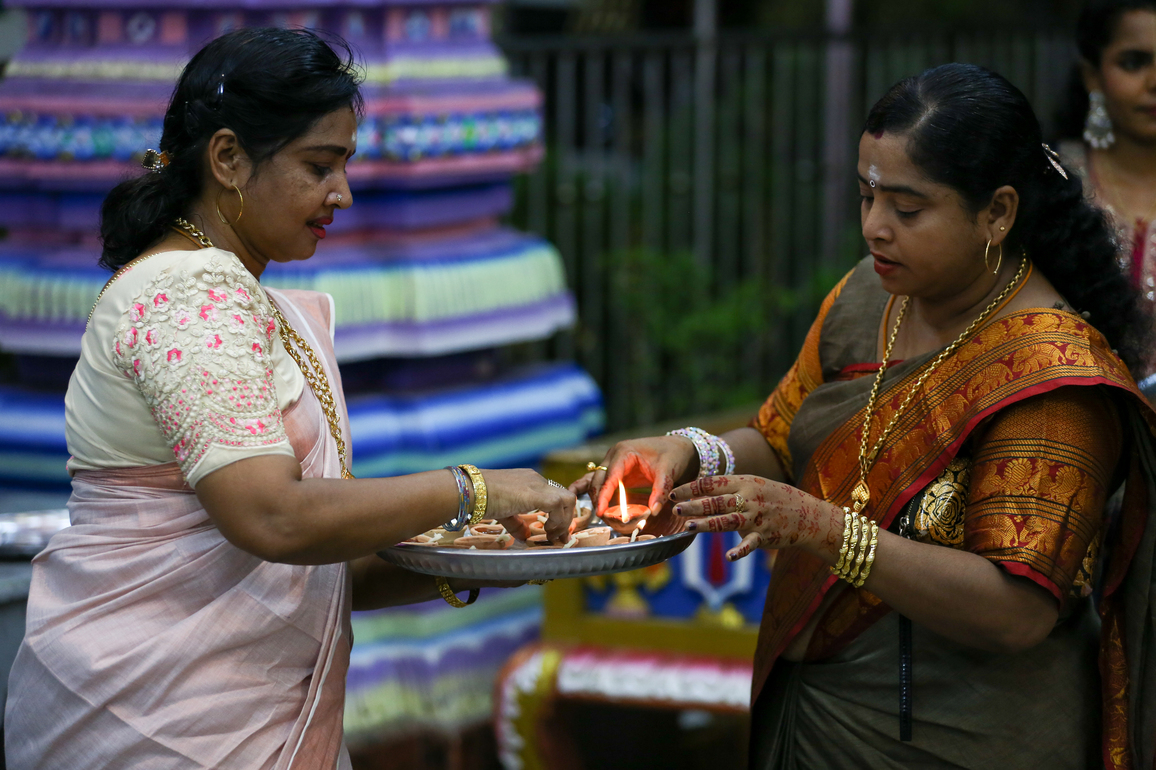 MYANMAR-YANGON-DIWALI-CELEBRATION