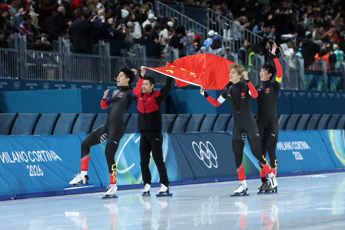 (MICO2026)ITALY-MILAN-OLYMPIC WINTER GAMES-SPEED SKATING-MEN'S TEAM PURSUIT-FINALS