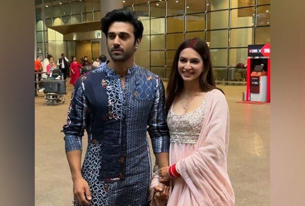 Newlyweds Pulkit Samrat, Kriti Kharbanda return to Mumbai hand-in-hand after festivities