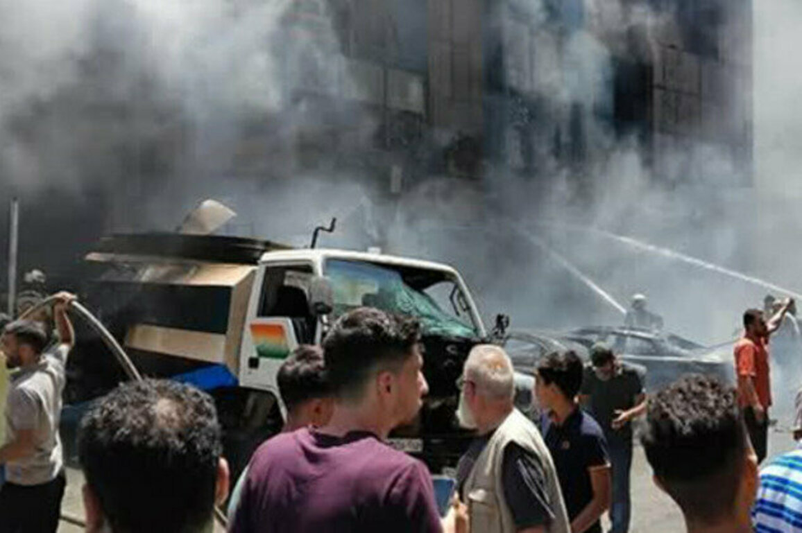 Fire extinguished in commercial center in Hama city