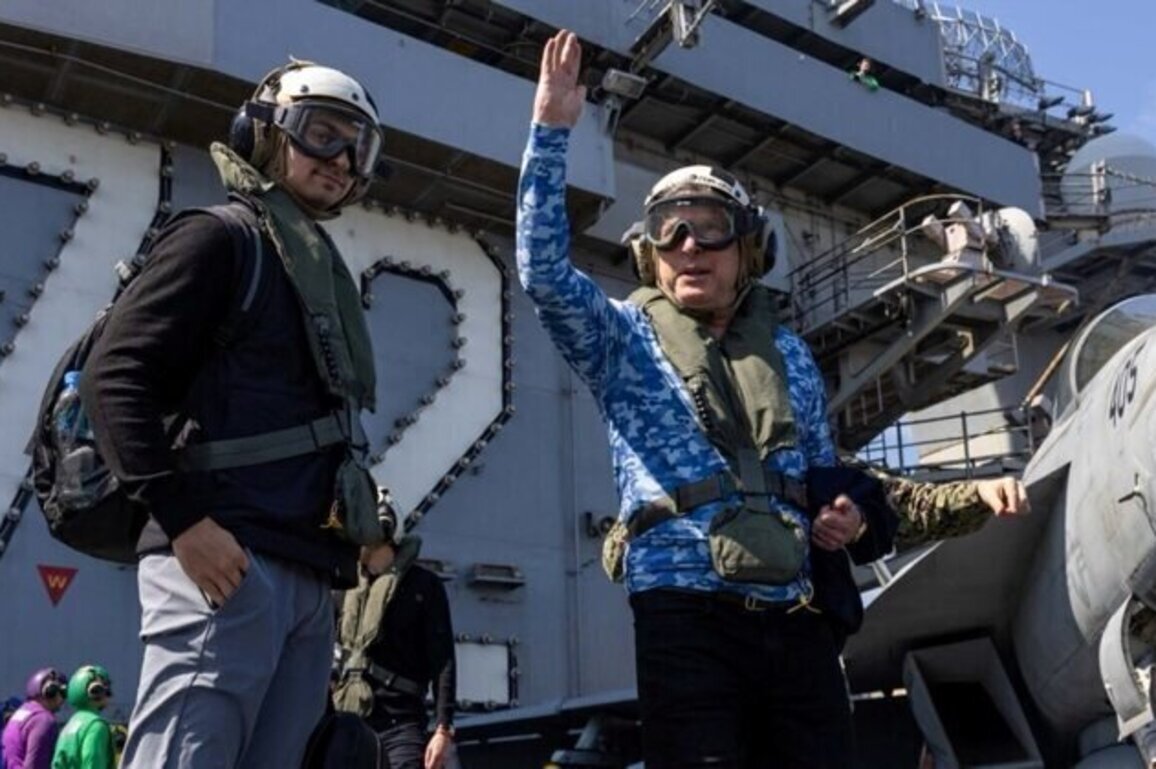 US Negotiating Team Visits Strike-Force Carrier Off Iranian Waters
