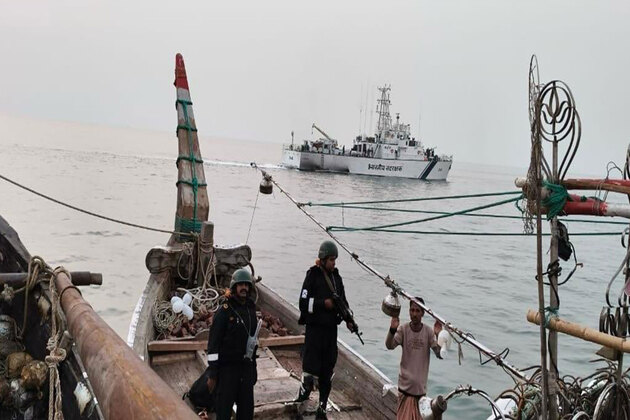 Coast Guard hands apprehended Bangladeshi boats for legal proceedings on illegal fishing