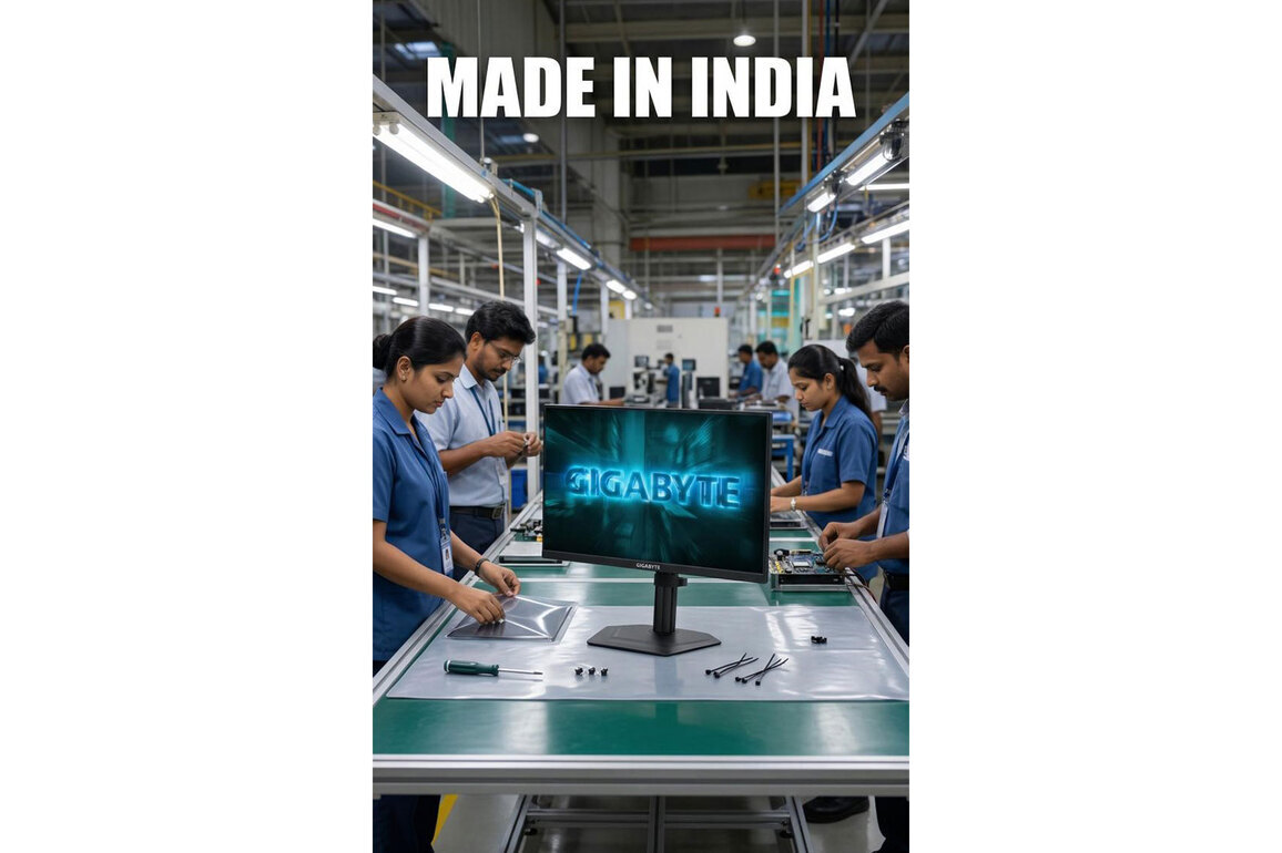 GIGABYTE Launches First 'Made in India' Gaming Monitor, Strengthening Local Manufacturing Strategy