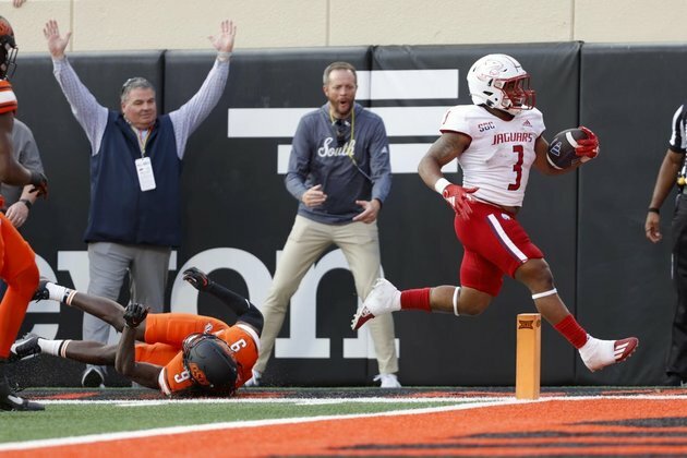 La'Damian Webb, South Alabama shock Oklahoma St.