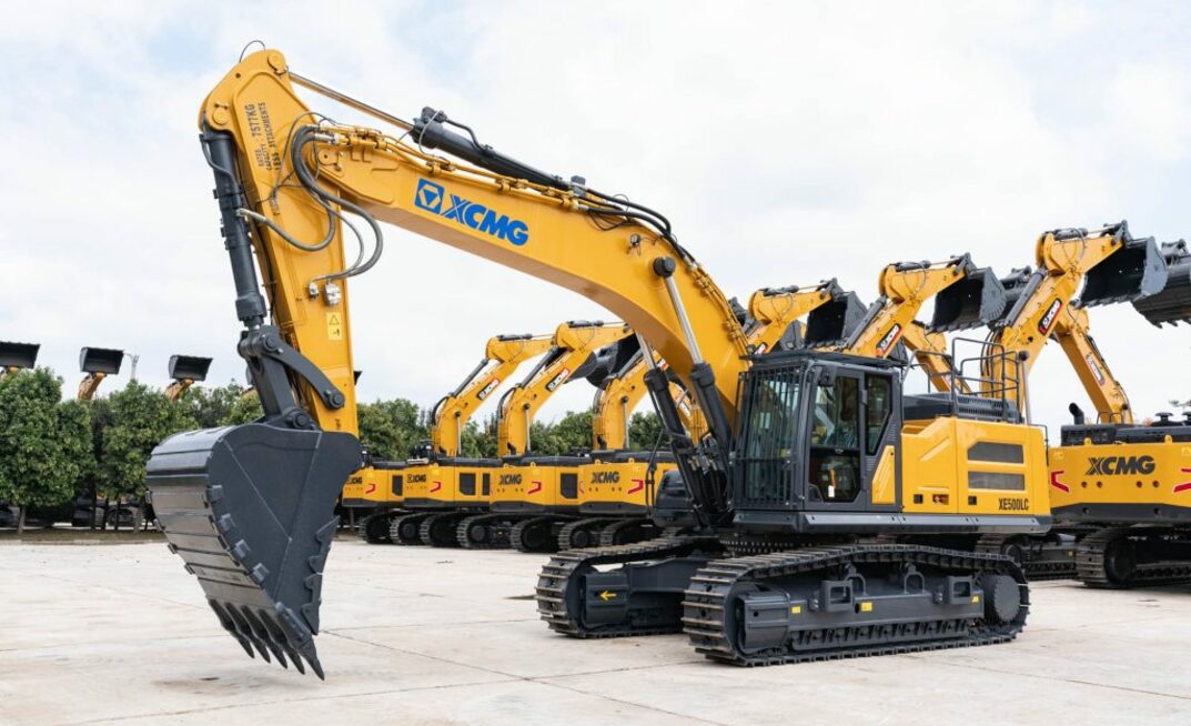 Part of the XCMG fleet.