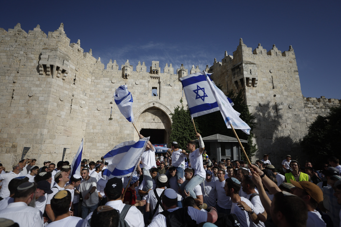 MIDEAST-JERUSALEM-JERUSALEM DAY-MARCH