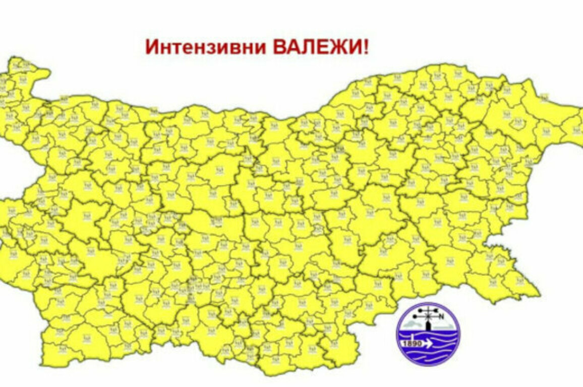 Code Yellow Issued Across Bulgaria: Storms and Cool Weather Expected