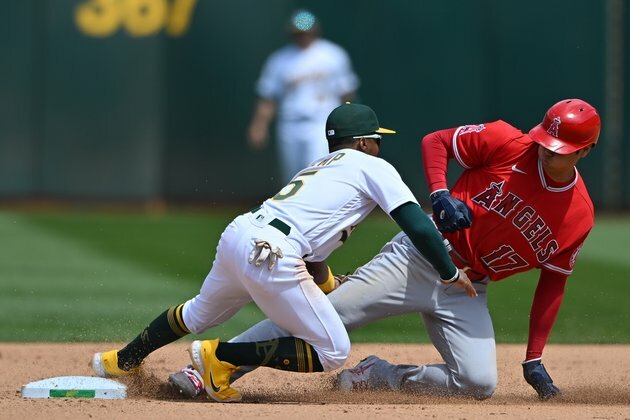 Shohei Ohtani, Patrick Sandoval help Angels beat A's