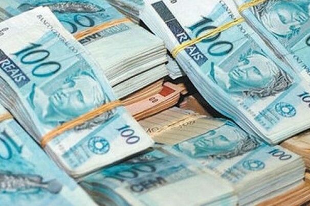 Notas de reais cédulas dinheiro