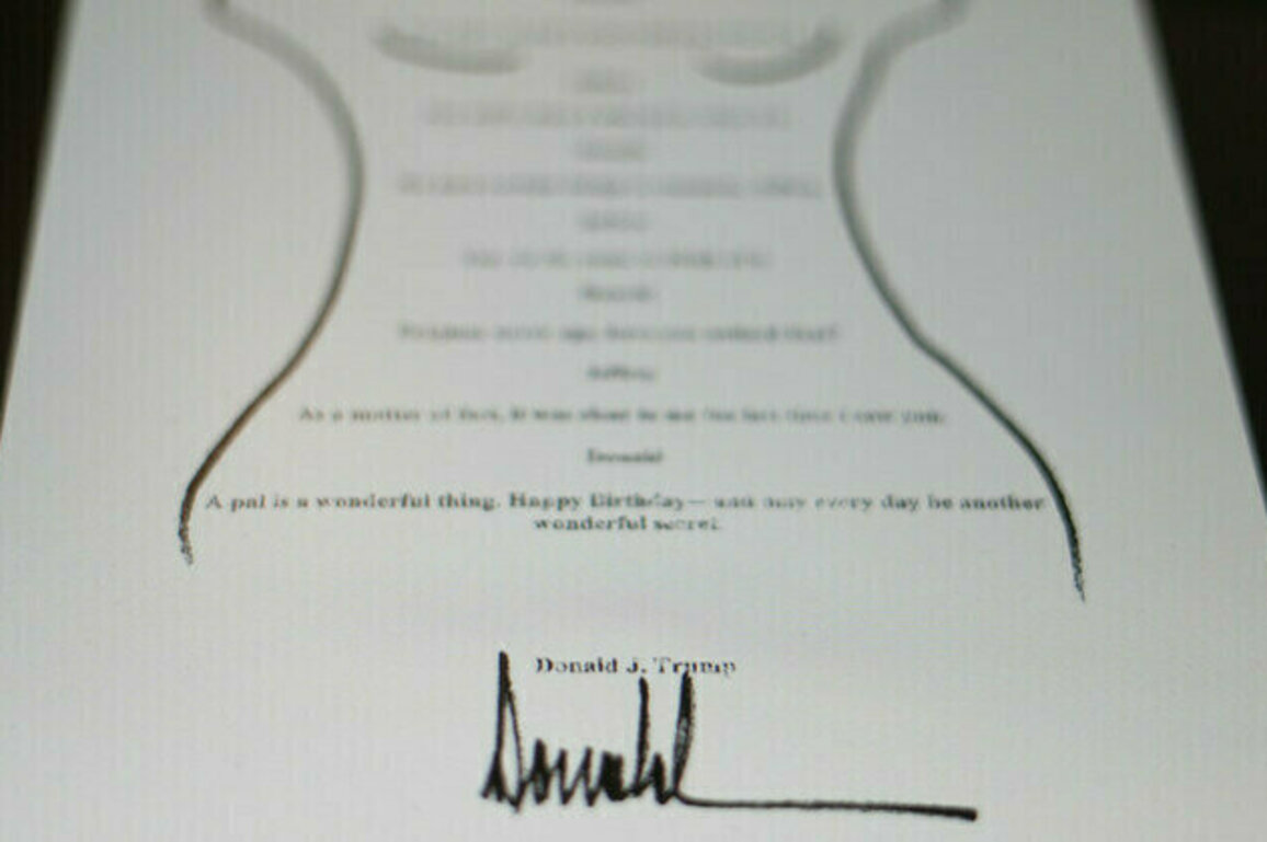 White House dismisses Trump birthday letter to Epstein as bullst