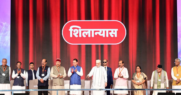 Amit Shah lays foundation stone for development projects worth Rs 1,129 crore in Uttarakhand