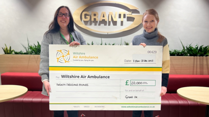 Grant UK donates a further £20,000 to Wiltshire Air Ambulance