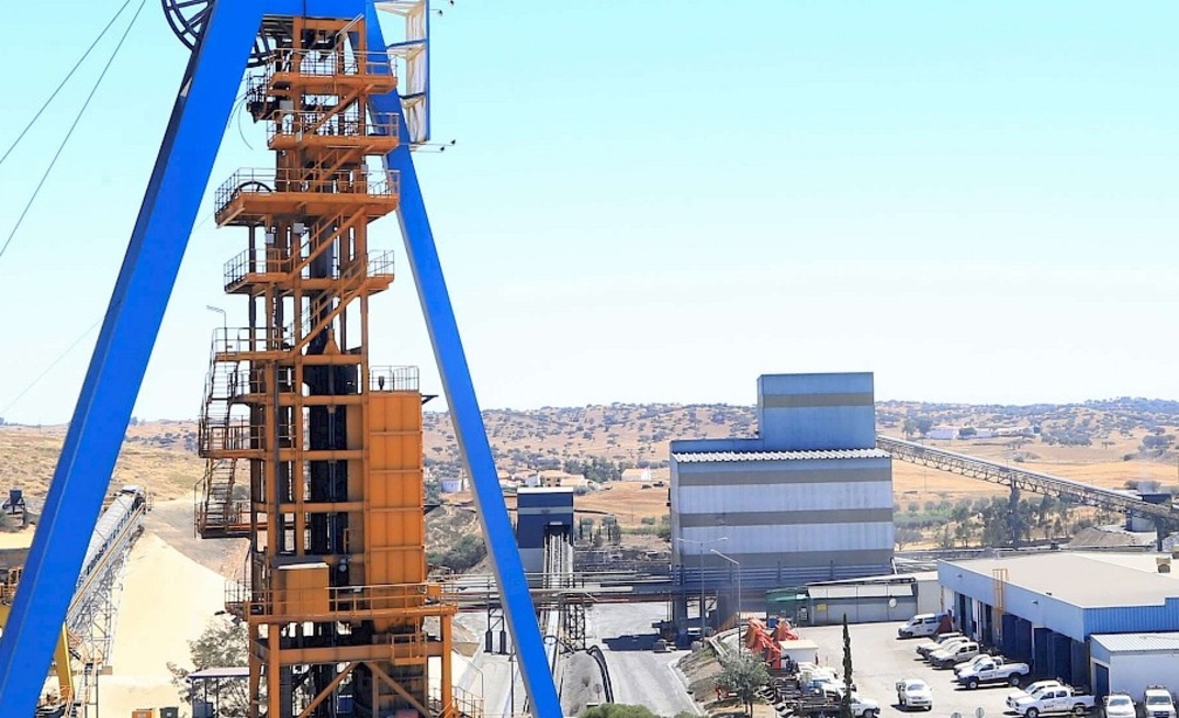 The Neves-Corvo copper-zinc mine in Portugal 