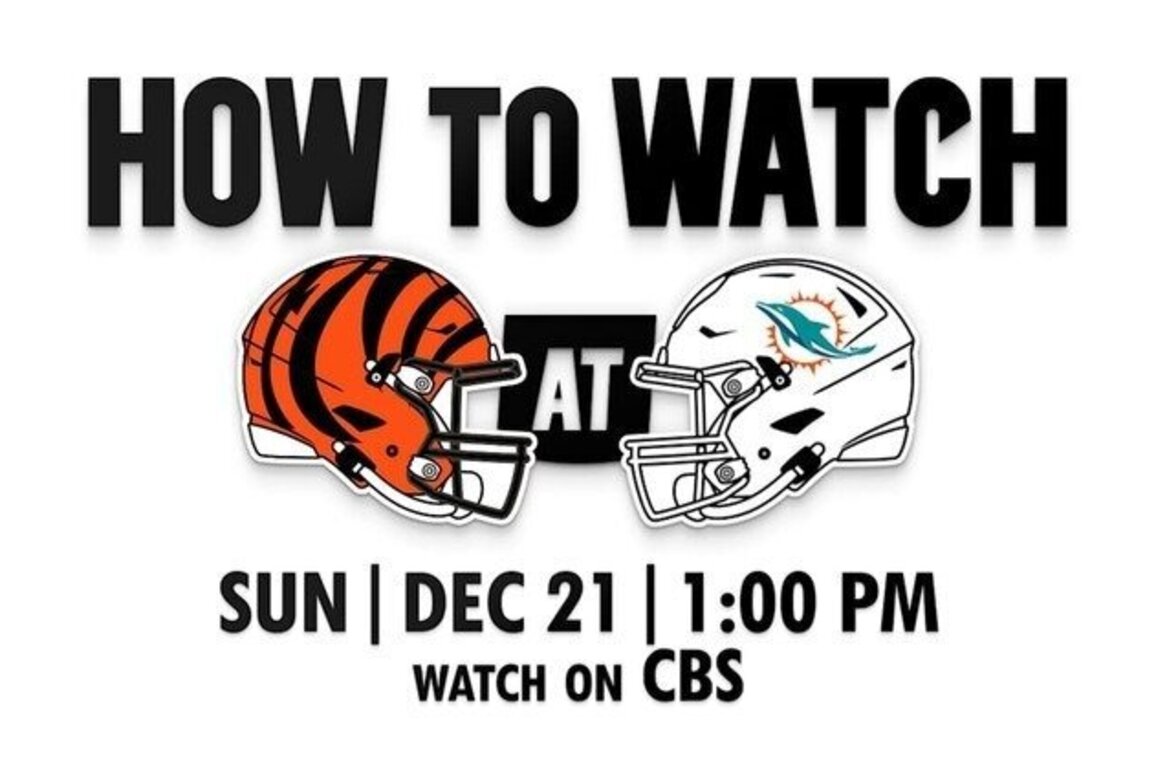 HOW TO Bengals at Dolphins for Week 16 of the 2025 Season