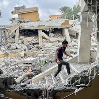 LEBANON-TAYR DEBBA-ISRAELI AIRSTRIKE-CLEANING