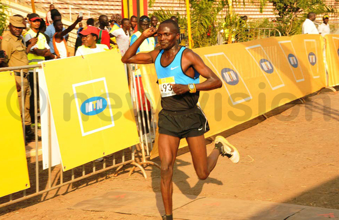 tephen iprotich finished fifth among the senior men hoto by orman atende