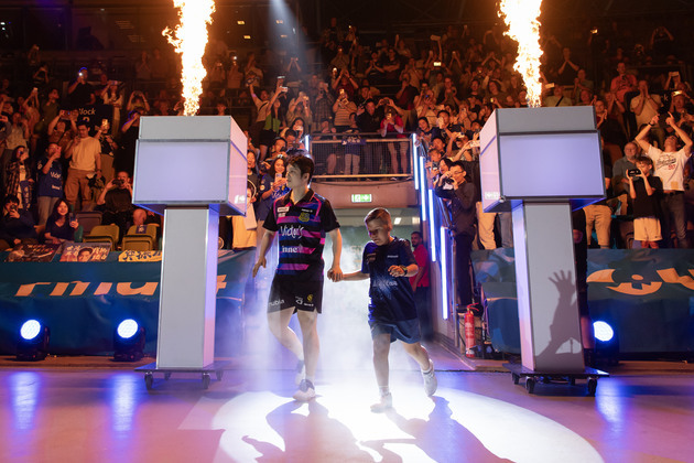 (SP)GERMANY-FRANKFURT-TABLE TENNIS-BUNDESLIGA-FINAL-SAARBRUCKEN VS DUSSELDORF