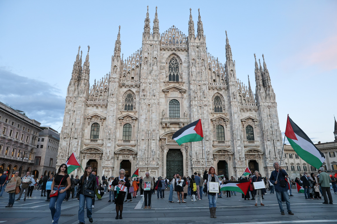 ITALY-MILAN-PRO-PALESTINE PROTEST