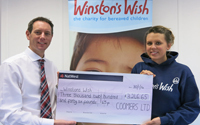 Coomers raises money for bereaved children's charity