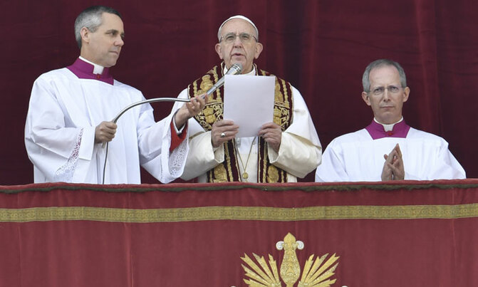 Pope comforts terror victims in Christmas message Pope comforts terror victims in Christmas message