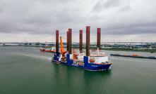  Van Oord’s MPI Resolution is enroute to commence foundation piling work on the Taranto offshore wind farm in Italy