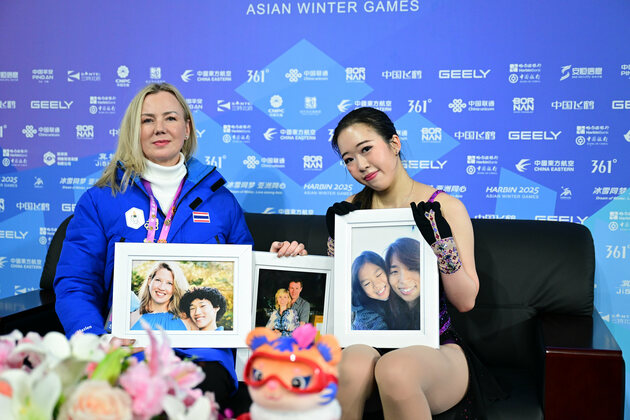 Feature: Thai figure skater honors victims of U.S. airplane crash with emotional tribute on Harbin 2025 ice