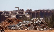  Scrap steel stockpile at Gove