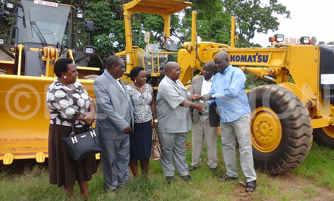 Bushenyi gets new road equipment Bushenyi gets new road equipment
