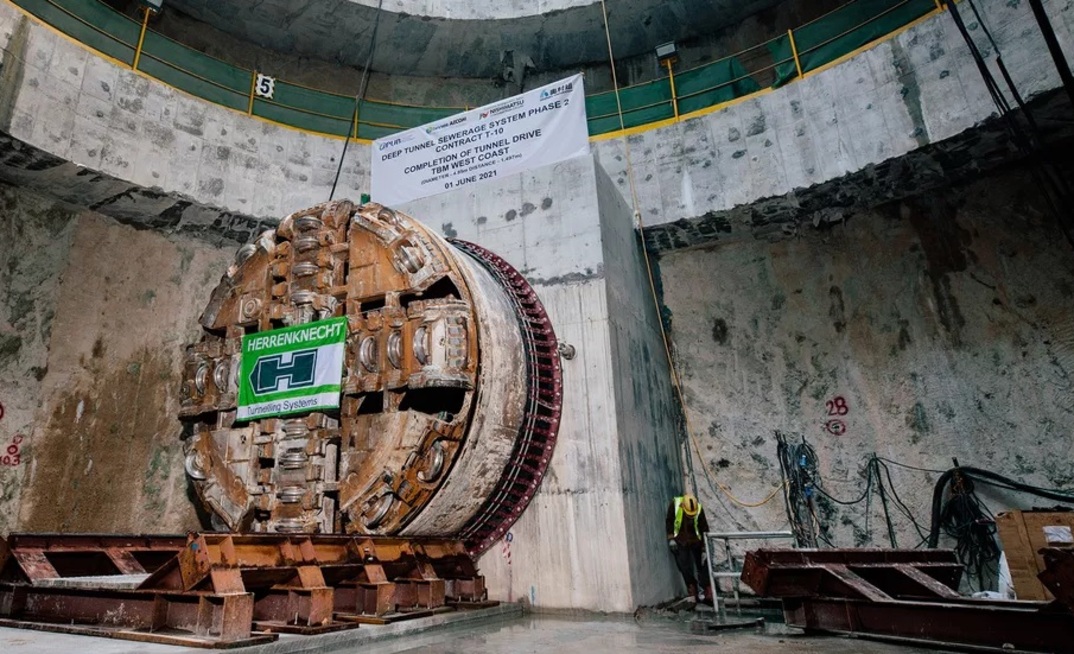 Herrenknecht TBM complete tunnelling for sewage superhighway under ...