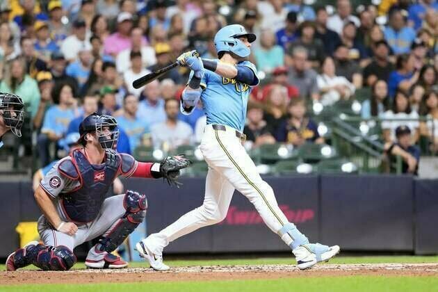 Brewers drop big inning on Nationals to win fifth straight