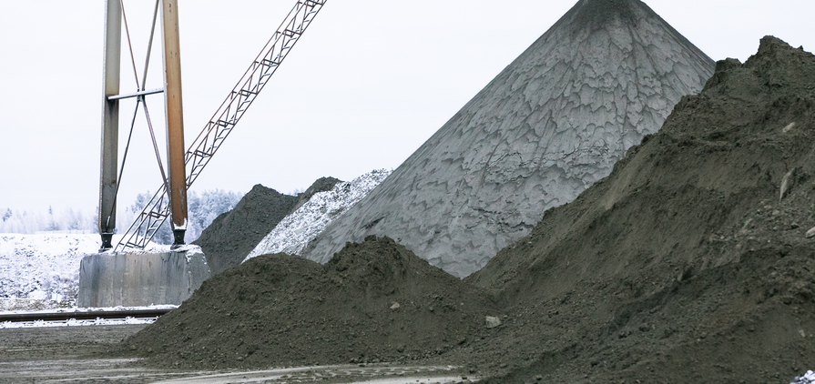 A tailings pile used by Betolar