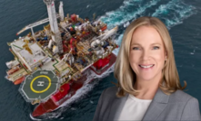 Rig enroute for East Coast Supply Project. Pictured CEO Jane Norman.