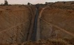 Underground mine boxcut and conveyor at the Nifty copper mine in Western Australia